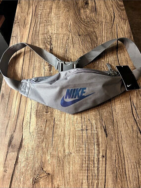 Nike Heritage Waistpack Gray Belt Bag NWT